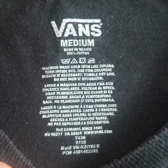 Vans "Off The Wall" Black T-Shirt - Picture 5 of 5